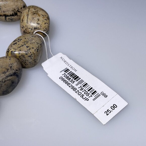 Jasper nugget bead bracelet, NWT, elastic cord - Picture 6 of 6